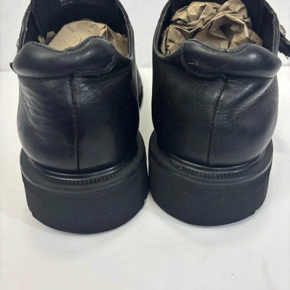 Dr. Martens Vtg Y2K Monk Strap Chunky Loafer Shoes Mens 8 Leather England 9387